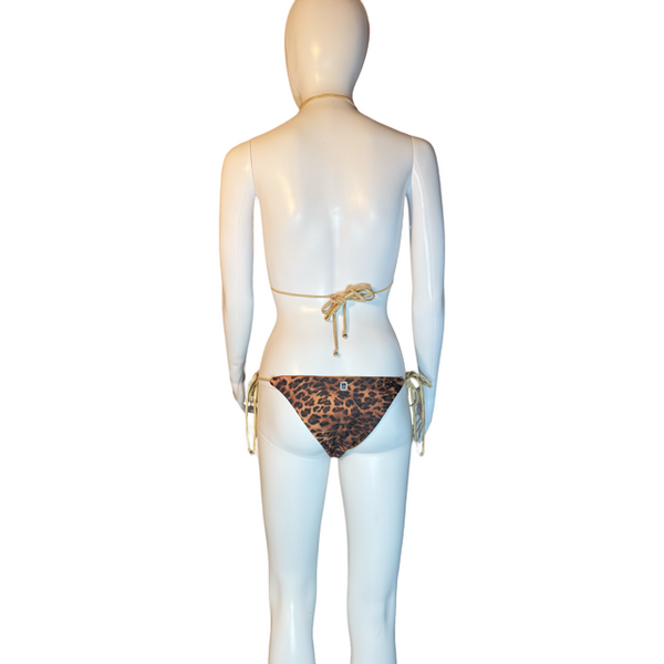 Safari Luxe - Handmade Leopard Bikini with Leather Fringe | Limited Edition